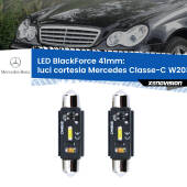 0 Luci Cortesia LED per Mercedes Classe-C W203 2000 - 2007: C5W BlackForce 41mm (Coppia) C5W 41mm: LED Blackforce 6000k (Coppia)