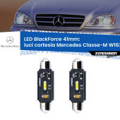0 Luci Cortesia LED per Mercedes Classe-M W163 anteriori: C5W BlackForce 41mm (Coppia) C5W 41mm: LED Blackforce 6000k (Coppia)