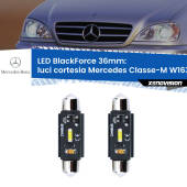 0 Luci Cortesia LED per Mercedes Classe-M W163 posteriori: C5W BlackForce 36mm (Coppia) C5W 36mm: LED Blackforce 6000k (Coppia)