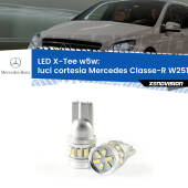 0 Luci Cortesia LED per Mercedes Classe-R W251, V251 2006 - 2014: W5W X-Tee W5W (T10) LED X-Tee (Coppia)