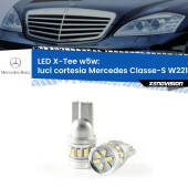 0 Luci Cortesia LED per Mercedes Classe-S W221 2005 - 2013: W5W X-Tee W5W (T10) LED X-Tee (Coppia)