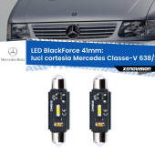 0 Luci Cortesia LED per Mercedes Classe-V 638/2 1996 - 2003: C5W BlackForce 41mm (Coppia) C5W 41mm: LED Blackforce 6000k (Coppia)