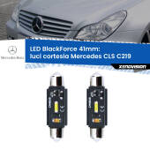 0 Luci Cortesia LED per Mercedes CLS C219 2004 - 2010: C5W BlackForce 41mm (Coppia) C5W 41mm: LED Blackforce 6000k (Coppia)