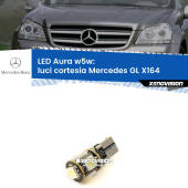 0 Luci Cortesia LED per Mercedes GL X164 2006 - 2012: Aura w5w W5W: lampadina LED Aura 6000k