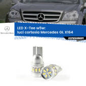 0 Luci Cortesia LED per Mercedes GL X164 2006 - 2012: W5W X-Tee W5W (T10) LED X-Tee (Coppia)