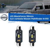 0 Luci Cortesia LED per Nissan Pathfinder III R51 2005 - 2011: C5W BlackForce 36mm (Coppia) C5W 36mm: LED Blackforce 6000k (Coppia)