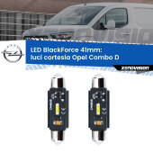 0 Luci Cortesia LED per Opel Combo D  2012 - 2018: C5W BlackForce 41mm (Coppia) C5W 41mm: LED Blackforce 6000k (Coppia)
