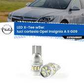 0 Luci Cortesia LED per Opel Insignia A II G09 2014 - 2017: W5W X-Tee W5W (T10) LED X-Tee (Coppia)