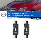 0 Luci Cortesia LED per Opel Mokka J13 posteriori: C5W BlackForce 41mm (Coppia) C5W 41mm: LED Blackforce 6000k (Coppia)