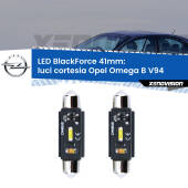 0 Luci Cortesia LED per Opel Omega B V94 anteriori: C5W BlackForce 41mm (Coppia) C5W 41mm: LED Blackforce 6000k (Coppia)