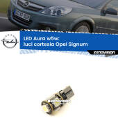 0 Luci Cortesia LED per Opel Signum  2003 - 2008: Aura w5w W5W: lampadina LED Aura 6000k