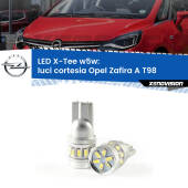 0 Luci Cortesia LED per Opel Zafira A T98 1999 - 2005: W5W X-Tee W5W (T10) LED X-Tee (Coppia)