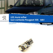 0 Luci Cortesia LED per Peugeot 106 Mk1 1991 - 1996: Aura w5w W5W: lampadina LED Aura 6000k