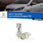 0 Luci Cortesia LED per Peugeot 108 2014 - 2021: W5W X-Tee W5W (T10) LED X-Tee (Coppia)