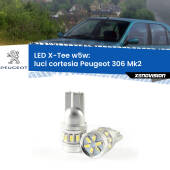 0 Luci Cortesia LED per Peugeot 306 Mk2 1997 - 1999: W5W X-Tee W5W (T10) LED X-Tee (Coppia)