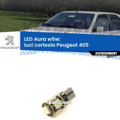 0 Luci Cortesia LED per Peugeot 405 1987 - 1997: Aura w5w W5W: lampadina LED Aura 6000k
