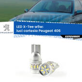 0 Luci Cortesia LED per Peugeot 406 1995 - 2004: W5W X-Tee W5W (T10) LED X-Tee (Coppia)
