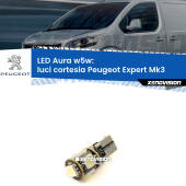 0 Luci Cortesia LED per Peugeot Expert Mk3 2016 in poi: Aura w5w W5W: lampadina LED Aura 6000k