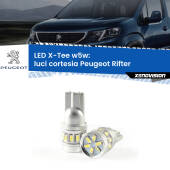 0 Luci Cortesia LED per Peugeot Rifter 2018 in poi: W5W X-Tee W5W (T10) LED X-Tee (Coppia)
