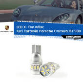 0 Luci Cortesia LED per Porsche Carrera GT 980 2003 - 2006: W5W X-Tee W5W (T10) LED X-Tee (Coppia)