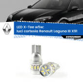 0 Luci Cortesia LED per Renault Laguna III X91 2007 - 2015: W5W X-Tee W5W (T10) LED X-Tee (Coppia)