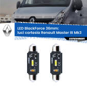 0 Luci Cortesia LED per Renault Master III Mk3 anteriori: C5W BlackForce 36mm (Coppia) C5W 36mm: LED Blackforce 6000k (Coppia)