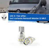 0 Luci Cortesia LED per Renault Master III Mk3 posteriori: W5W X-Tee W5W (T10) LED X-Tee (Coppia)