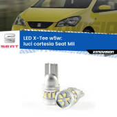 0 Luci Cortesia LED per Seat MII col tettino: W5W X-Tee W5W (T10) LED X-Tee (Coppia)