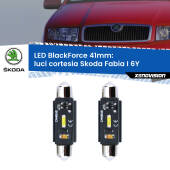 0 Luci Cortesia LED per Skoda Fabia I 6Y 1999 - 2006: C5W BlackForce 41mm (Coppia) C5W 41mm: LED Blackforce 6000k (Coppia)