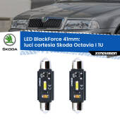 0 Luci Cortesia LED per Skoda Octavia I 1U anteriori: C5W BlackForce 41mm (Coppia) C5W 41mm: LED Blackforce 6000k (Coppia)