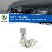0 Luci Cortesia LED per Skoda Octavia III 5E anteriori: W5W X-Tee W5W (T10) LED X-Tee (Coppia)