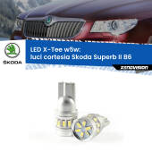 0 Luci Cortesia LED per Skoda Superb II B6 2008 - 2015: W5W X-Tee W5W (T10) LED X-Tee (Coppia)