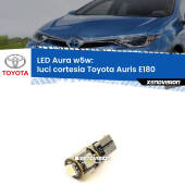 0 Luci Cortesia LED per Toyota Auris E180 anteriori: Aura w5w W5W: lampadina LED Aura 6000k