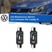 0 Luci Cortesia LED per VW Caddy III posteriori: C5W BlackForce 36mm (Coppia) C5W 36mm: LED Blackforce 6000k (Coppia)