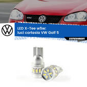 0 Luci Cortesia LED per VW Golf 5 2003 - 2009: W5W X-Tee W5W (T10) LED X-Tee (Coppia)
