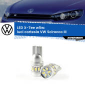 0 Luci Cortesia LED per VW Scirocco III 2008 - 2017: W5W X-Tee W5W (T10) LED X-Tee (Coppia)