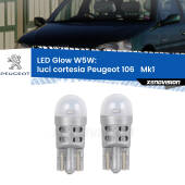 0 Luci Cortesia LED Peugeot 106 Mk1 1991 - 1996: W5W Glow a Luce Calda W5W: LED Glow Bianco Caldo (Coppia)