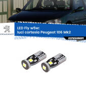 0 Luci Cortesia LED Peugeot 106 Mk2 1996 - 2004: W5W Fly W5W: Lampadine LED Fly 6000k (Coppia)