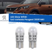 0 Luci Cortesia LED Peugeot 3008 Mk1 2008 - 2015: W5W Glow a Luce Calda W5W: LED Glow Bianco Caldo (Coppia)