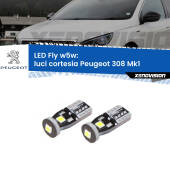0 Luci Cortesia LED Peugeot 308 Mk1 2007 - 2012: W5W Fly W5W: Lampadine LED Fly 6000k (Coppia)