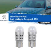 0 Luci Cortesia LED Peugeot 406 1995 - 2004: W5W Glow a Luce Calda W5W: LED Glow Bianco Caldo (Coppia)