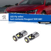 0 Luci Cortesia LED Peugeot 508 Mk1 2010 - 2017: W5W Fly W5W: Lampadine LED Fly 6000k (Coppia)