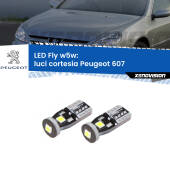 0 Luci Cortesia LED Peugeot 607 2000 - 2010: W5W Fly W5W: Lampadine LED Fly 6000k (Coppia)