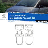 0 Luci Cortesia LED Peugeot 806 anteriori: P21W Cobra P21W: LED Cobra 6000k (Coppia)