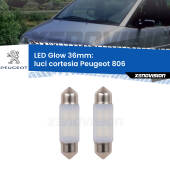 0 Luci Cortesia LED Peugeot 806 posteriori: C5W Glow a Luce Calda (Coppia) C5W: LED Glow Bianco Caldo 36mm (Coppia)