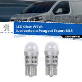 0 Luci Cortesia LED Peugeot Expert Mk3 2016 in poi: W5W Glow a Luce Calda W5W: LED Glow Bianco Caldo (Coppia)