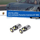0 Luci Cortesia LED Porsche Carrera GT 980 2003 - 2006: W5W Fly W5W: Lampadine LED Fly 6000k (Coppia)