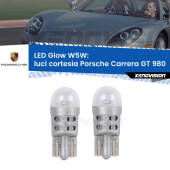 0 Luci Cortesia LED Porsche Carrera GT 980 2003 - 2006: W5W Glow a Luce Calda W5W: LED Glow Bianco Caldo (Coppia)