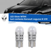 0 Luci Cortesia LED Renault Laguna III X91 2007 - 2015: W5W Glow a Luce Calda W5W: LED Glow Bianco Caldo (Coppia)