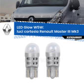 0 Luci Cortesia LED Renault Master III Mk3 posteriori: W5W Glow a Luce Calda W5W: LED Glow Bianco Caldo (Coppia)